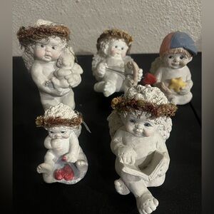 Lot of 5 Vintage 1990's Dreamsicles Cherub Figurines Collectibles Various Sizes